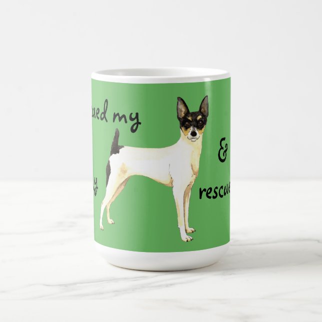 Rädding Leksak Fox Terrier Kaffemugg (Center)