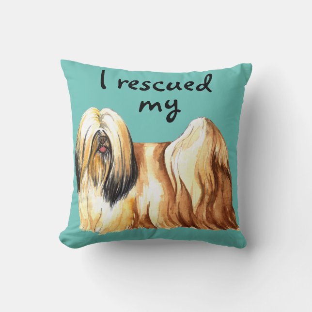 Rädding Lhasa Apso Kudde (Framsida)