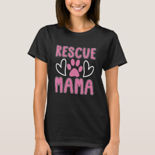 Rädding Mamma Djuradoption skadade Kärlek-djur R T Shirt