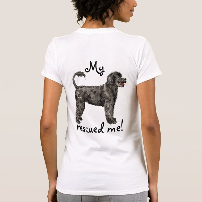 Rädding Portugal Vatten Hund T Shirt (Baksida)
