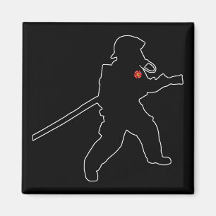 Rädding Silhouette för brandsläckare Magnet