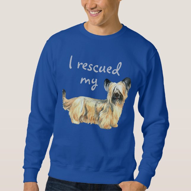 Rädding Skye Terrier Sweatshirt (Framsida)