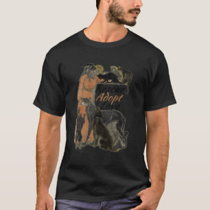 Rädding som antar Kärlek Hund eller överlämningsgå T Shirt