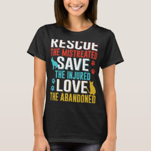 Rädding Spara Kärlek Animals Anta T Shirt