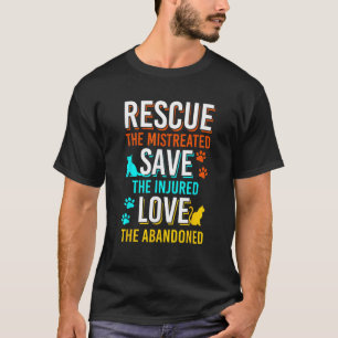 Rädding Spara Kärlek Animals Anta T Shirt