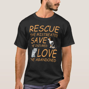 Rädding Spara Kärlek Cat Cat (Hund Cute Animal Räd T Shirt