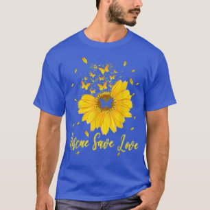 Rädding Spara Kärlek Funny Flower Solrosfjäril T Shirt