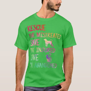 RÄDDING SPARA KÄRLEK PET Djurskydd Volunteer Gift T Shirt