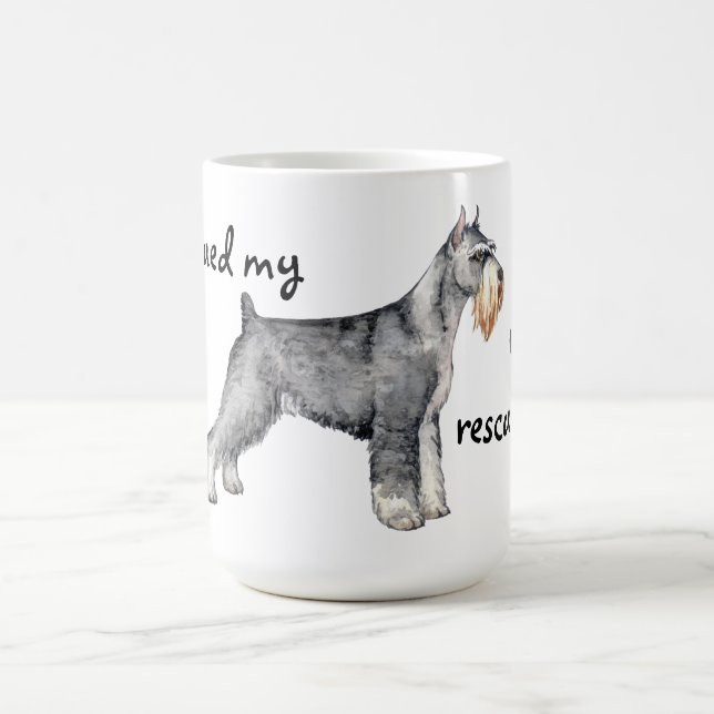 Rädding Standard Schnauzer Kaffemugg (Center)