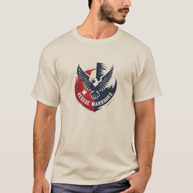 Rädding Warriors Eagle Emblem T-Shirt (Framsida)