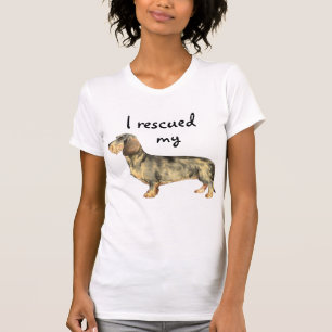 Rädding Wirehred Dachshund T Shirt