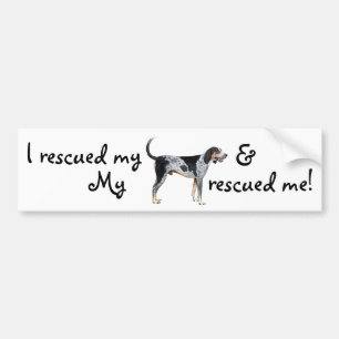 RäddingBluetick Coonhound Bildekal
