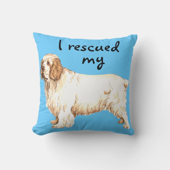 RäddingClumber Spaniel Kudde (Framsida)