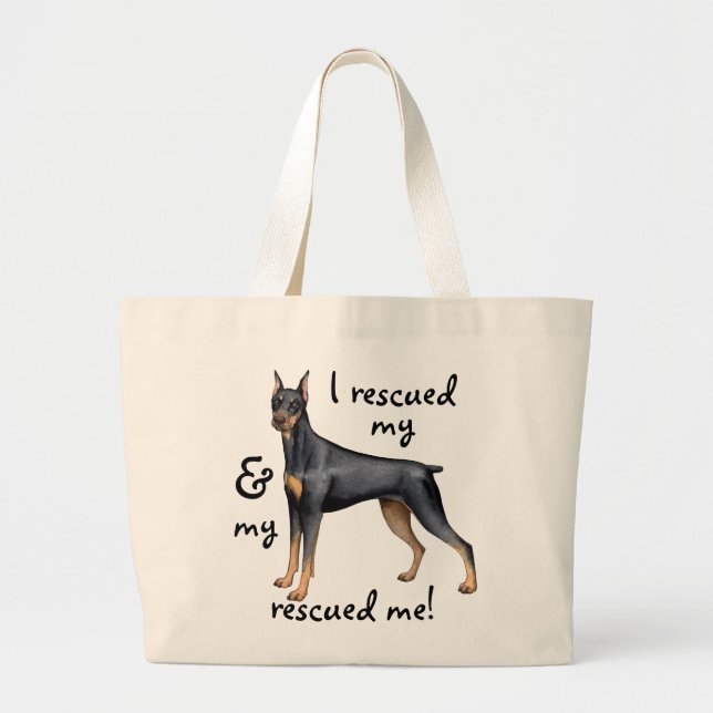 RäddingDobermanPinscher Jumbo Tygkasse (Framsidan)