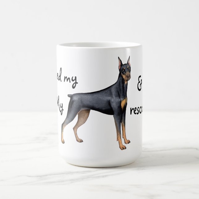RäddingDobermanPinscher Kaffemugg (Center)