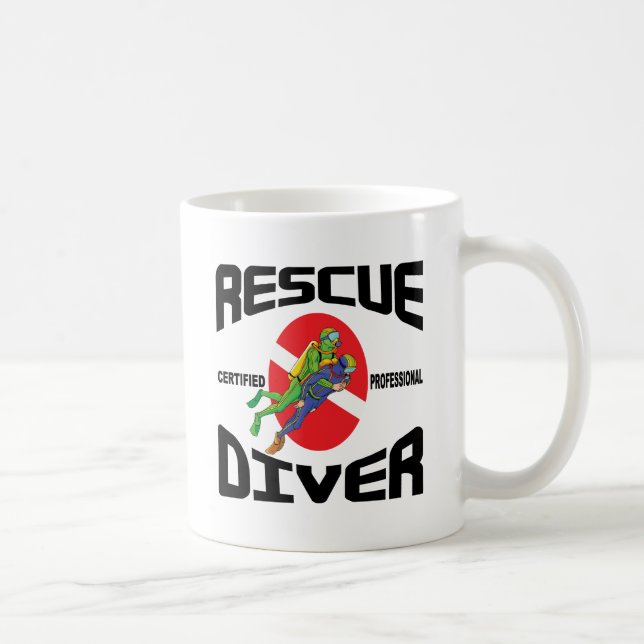 Räddingdykare Kaffemugg (Höger)