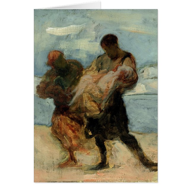 Räddingen, c.1870 hälsningskort (Framsidan)