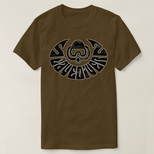 Räddingen Divers Line Diver Diver (matarrad) - Div T Shirt (Design framsida)