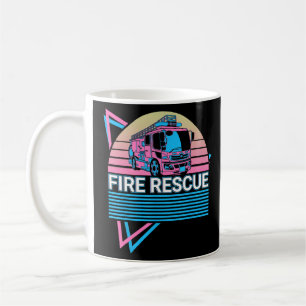 Räddingen Firefighter Fireman Retro Fire Kaffemugg