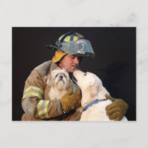 Räddingen Firefighter Vykort