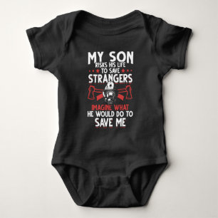 Räddingen för familjen Firefighter Son Proud Mam T Shirt