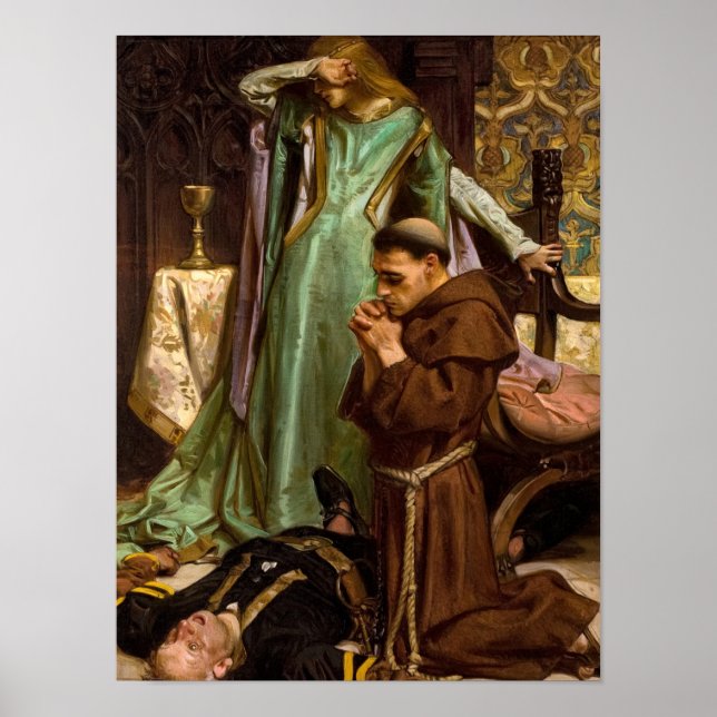 Räddingen Gismonda, 1906 av J. C. Leyendecker Poster (Framsidan)