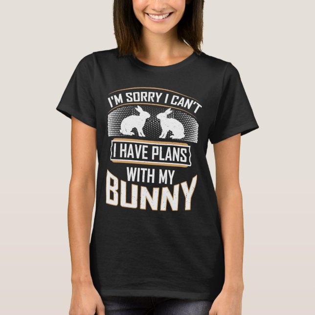 Räddingen har tyvärr planer med min Bunny Rabbi T Shirt (Framsida)