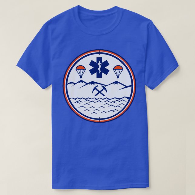 Räddingen  i Luft vid havet T Shirt (Design framsida)