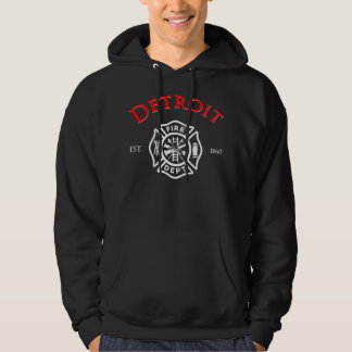 Räddingen Michigan Firefighter i Detroit Hoodie