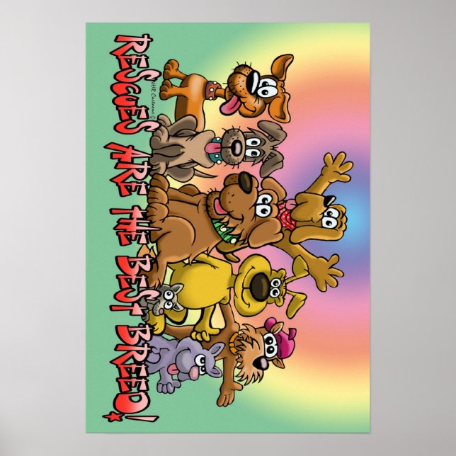 Räddingens Hund är den bästa rasen! Poster (Framsidan)