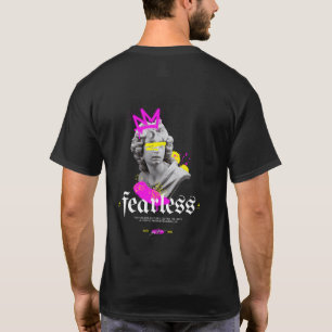 Räddlös gotisk grekisk staty grafisk baktryck t shirt