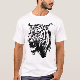 "Räddlös rytande" Brüllande Tiger T-Shirt