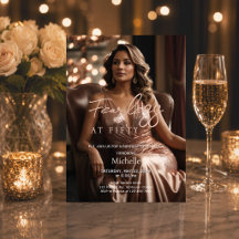 Räddlös vid femtio Rose Gold Foto 50-årsdag