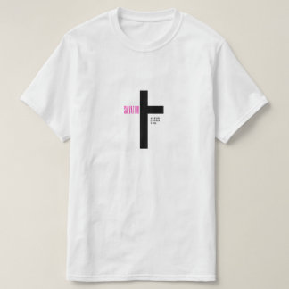 Räddningen Jesus kärlek kor, minimalistisk design T Shirt
