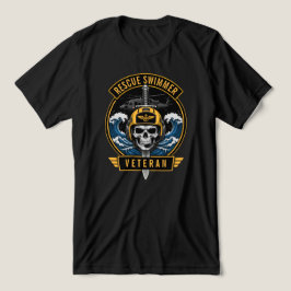 Räddningsdykare Veteran Militär Helikopter Emblem T Shirt