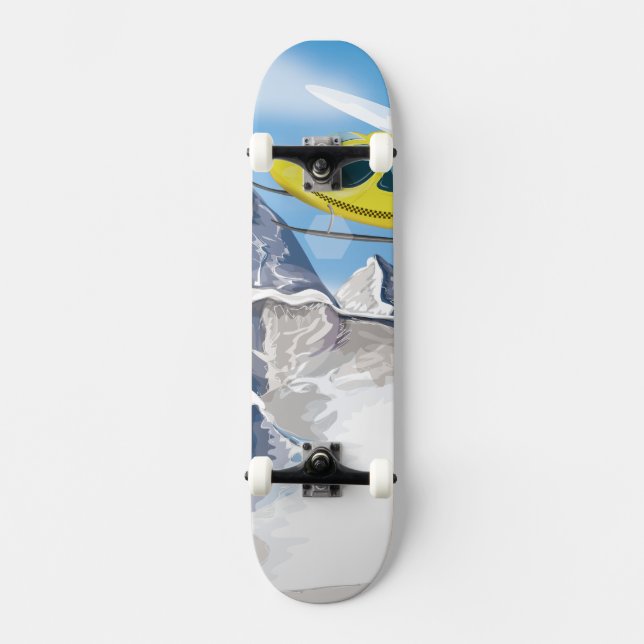Räddningshelikopter Skateboard Bräda 21,5 Cm (Framsida)