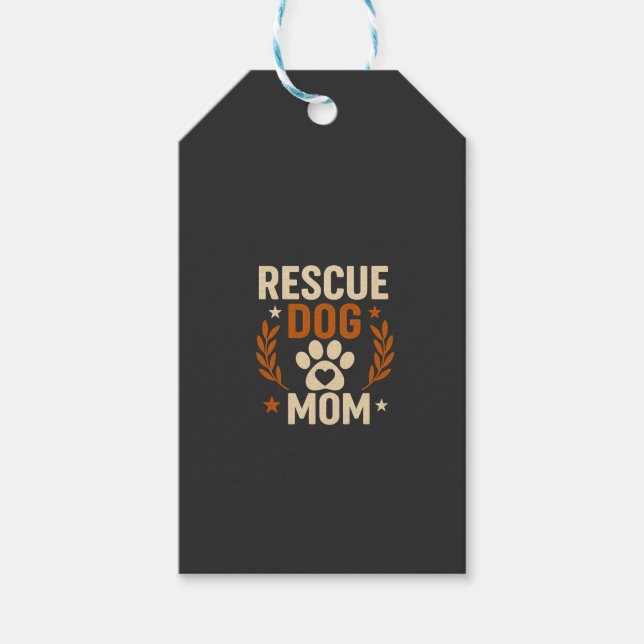 Räddningshund mamma presentetikett (Framsidan)