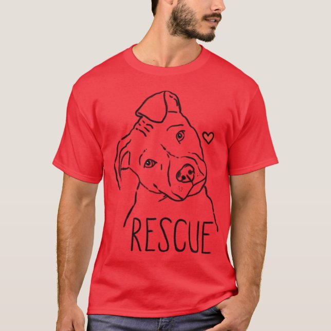 Räddningshund pojke t shirt (Framsida)