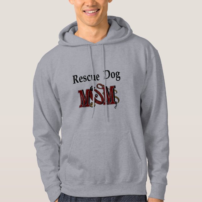 Räddningshundägare presenter sweatshirt med luva (Framsida)