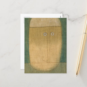 Räddningsmask av Paul Klee Helg Vykort