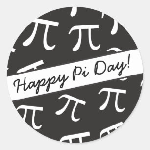 Raddor Pi - Math - lycklig Pi-dag Runt Klistermärke