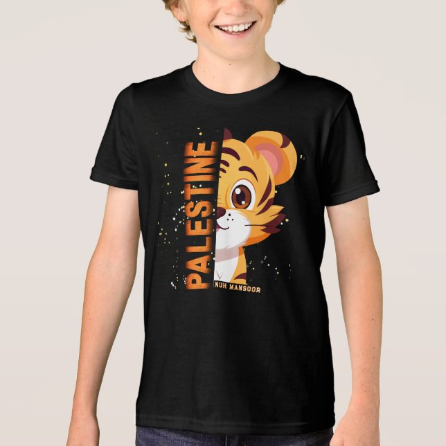 RÄDDSLÖS | Anpassad Palestinska Barn T-Shirt (Framsida)