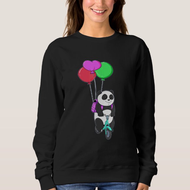 Radel Panda Bear Bicycle Balloon Pedal Balloon Bik T Shirt (Framsida)