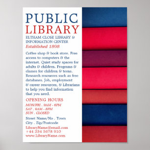 Raden Bokar, Bibliotek Reklamation Poster
