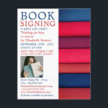 Raden Bokar, Bok-signeringsannonsering för skrivpr Flygblad<br><div class="desc">Rad med Bokar,  skrivprogram med Bok som signerar annonseringsutfällningar av Affärskortet Store.</div>