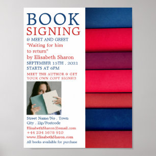 Raden Bokar, Bok-signeringsannonsering för skrivpr Poster