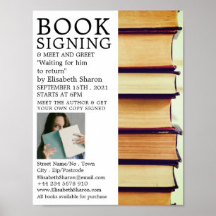 Raden Gamla Bokar, Bok-signeringsannonsering för s Poster