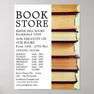 Raden Gamla Bokar, Bok Store-reklam Poster