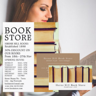 Raden Gamla Bokar, Bok Store Visitkort