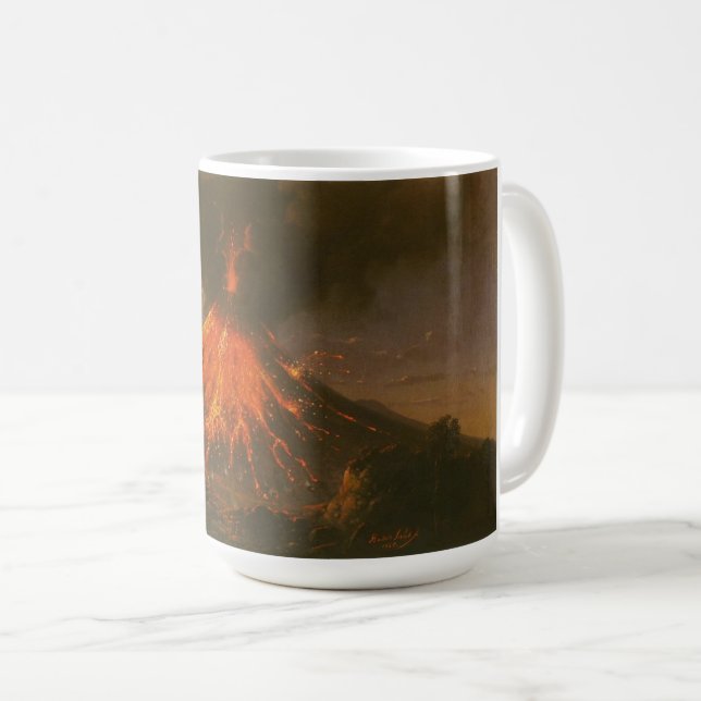 Raden Saleh® Coffee Mug "Mount Merapi on Java" Kaffemugg (Framsida höger)